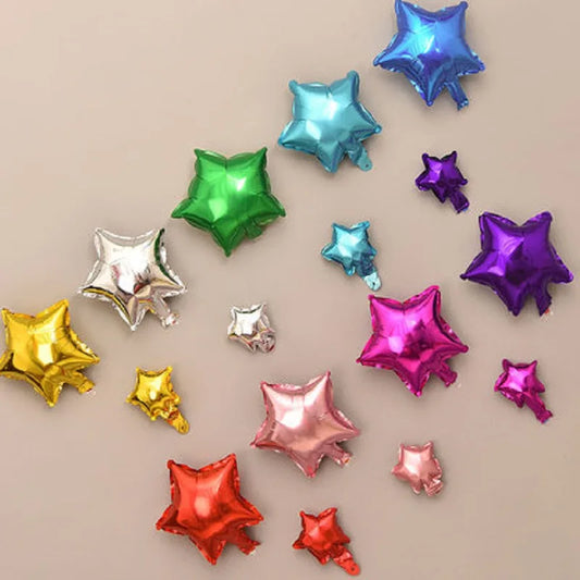 10/20pcs/lot 5/10inch Star Heart Foil Balloons Wedding Birthday Party Backdrop Decor Air