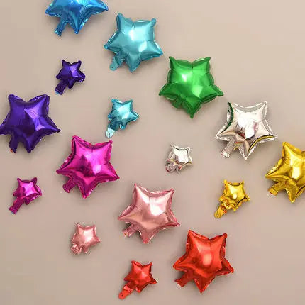 10/20pcs/lot 5/10inch Star Heart Foil Balloons Wedding Birthday Party Backdrop Decor Air