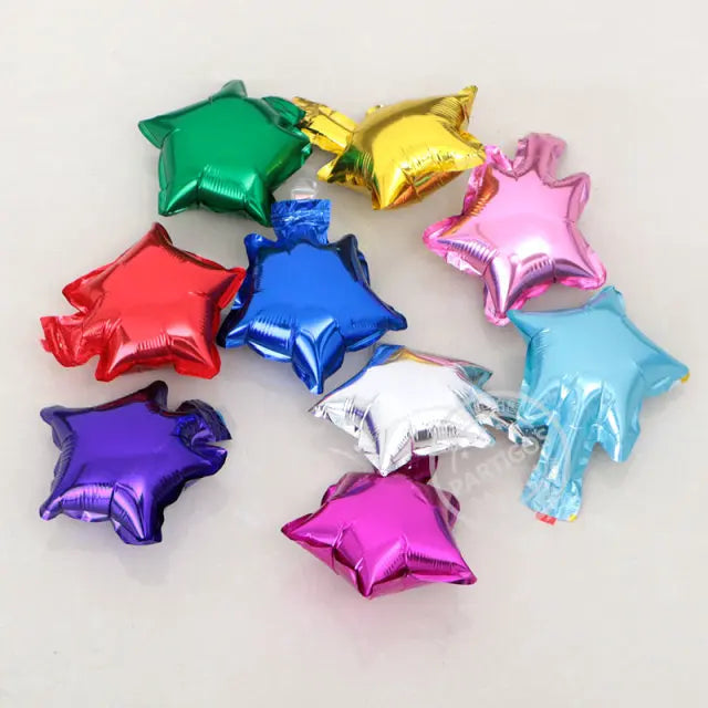 10/20pcs/lot 5/10inch Star Heart Foil Balloons Wedding Birthday Party Backdrop Decor Air