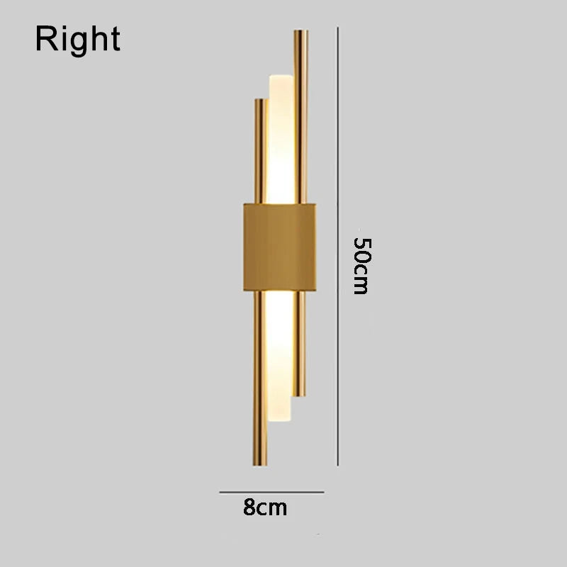 Nordic LED Wall Lamps Minimalist Room Background Indoor Lighting Home Decor