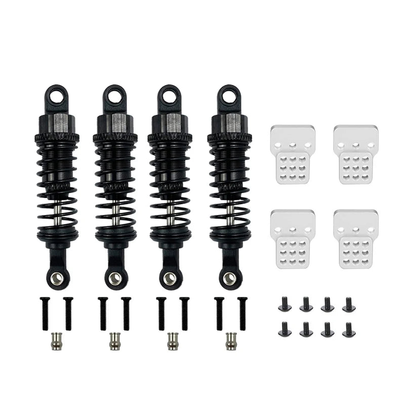 4Pcs Oil Filled Type Metal Shock Absorber With Shock Tower