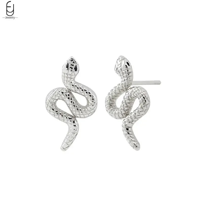 925 Sterling Silver Needle Vintage Earrings Women Jewelry