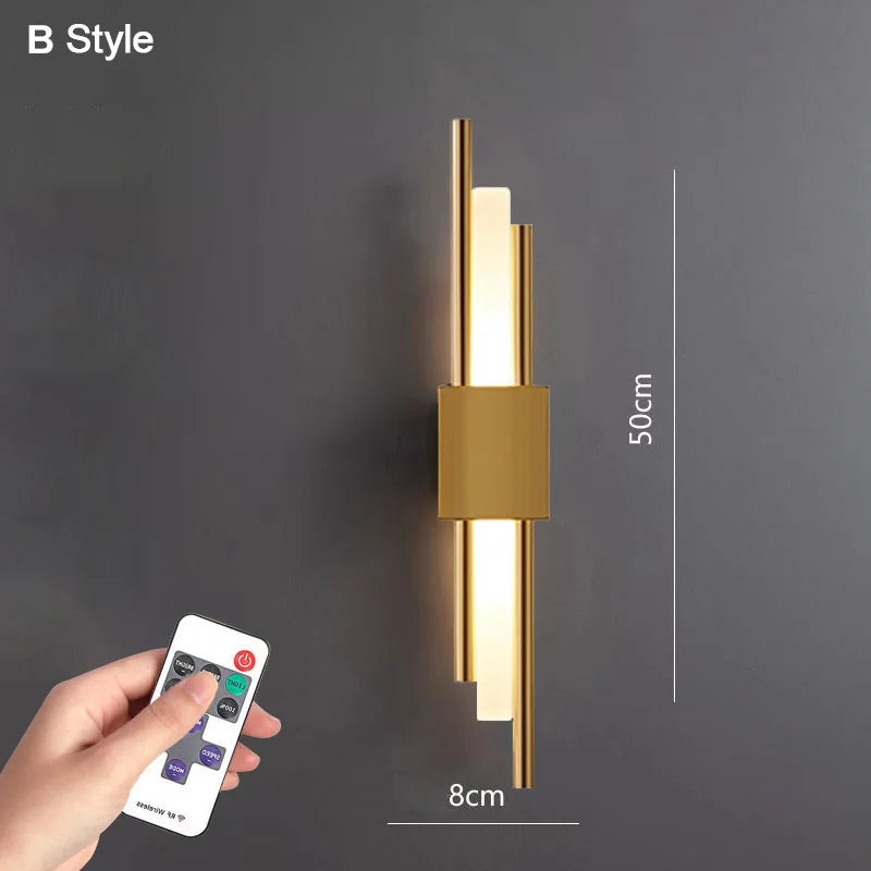 Nordic LED Wall Lamps Minimalist Room Background Indoor Lighting Home Decor