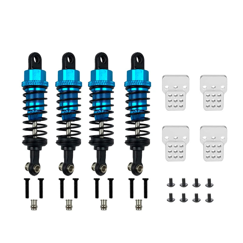 4Pcs Oil Filled Type Metal Shock Absorber With Shock Tower