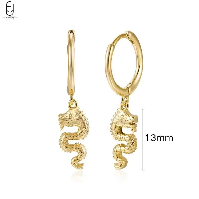 925 Sterling Silver Needle Vintage Earrings Women Jewelry