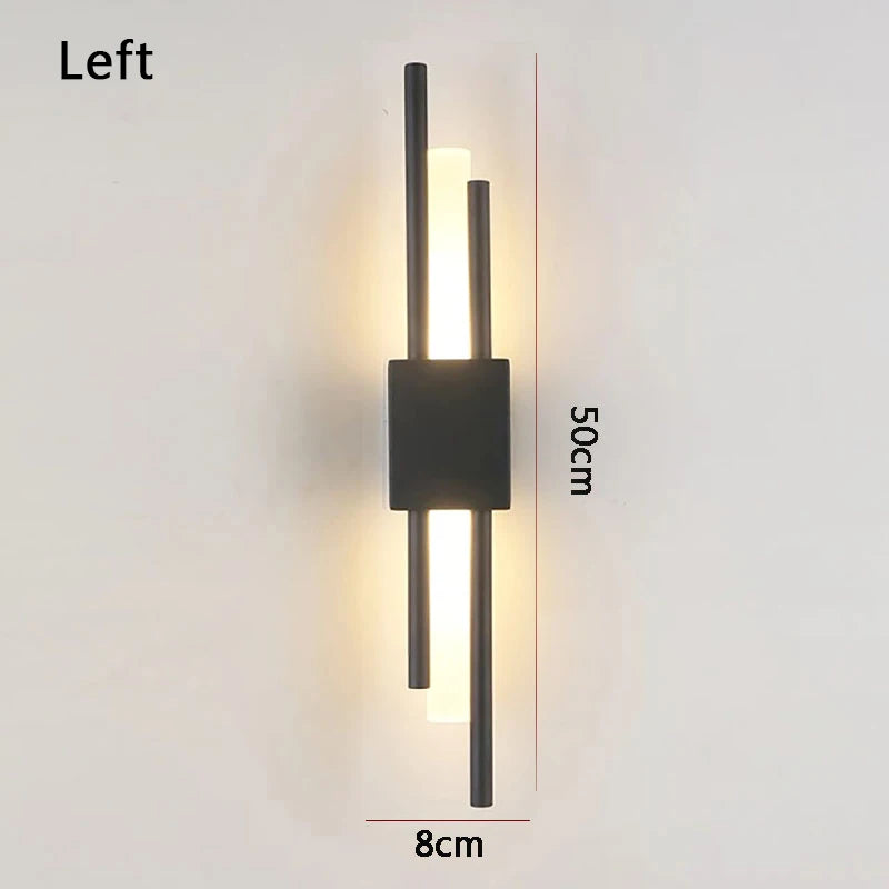 Nordic LED Wall Lamps Minimalist Room Background Indoor Lighting Home Decor