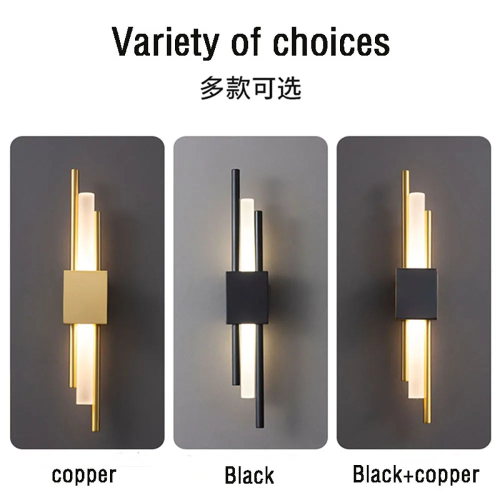 Nordic LED Wall Lamps Minimalist Room Background Indoor Lighting Home Decor