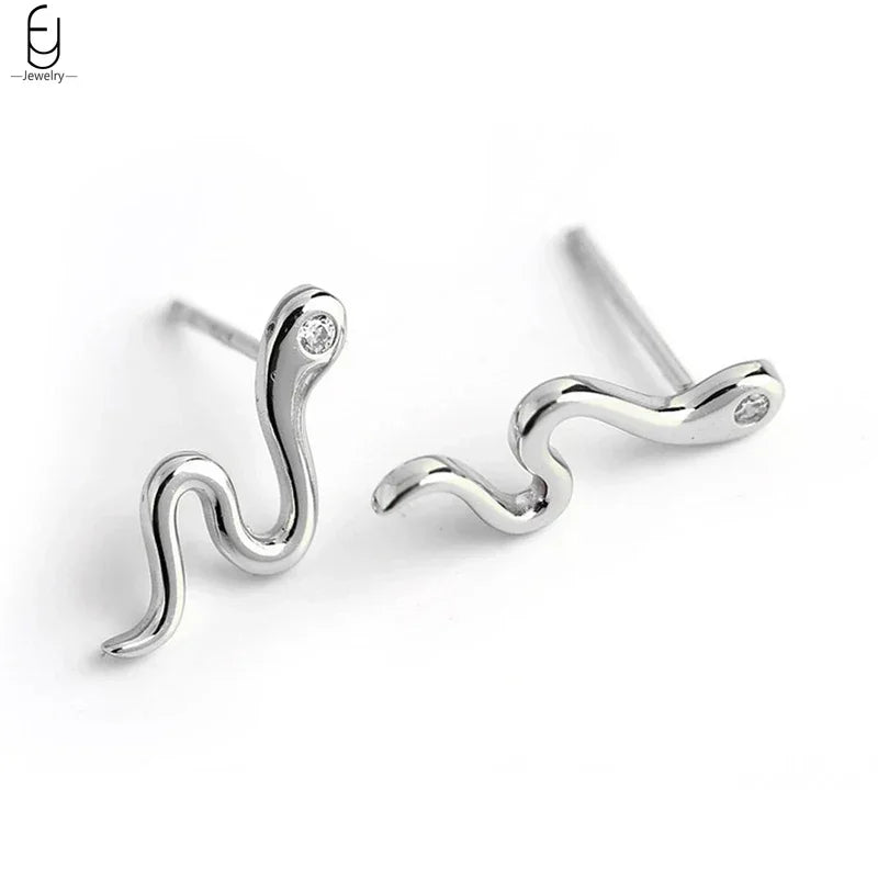 925 Sterling Silver Needle Vintage Earrings Women Jewelry