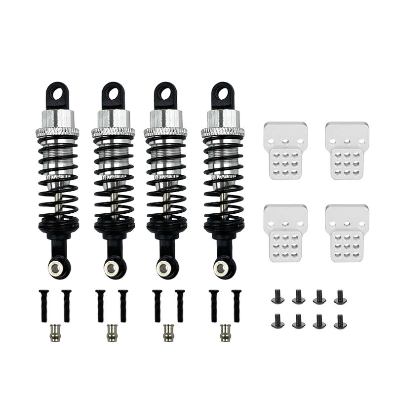 4Pcs Oil Filled Type Metal Shock Absorber With Shock Tower