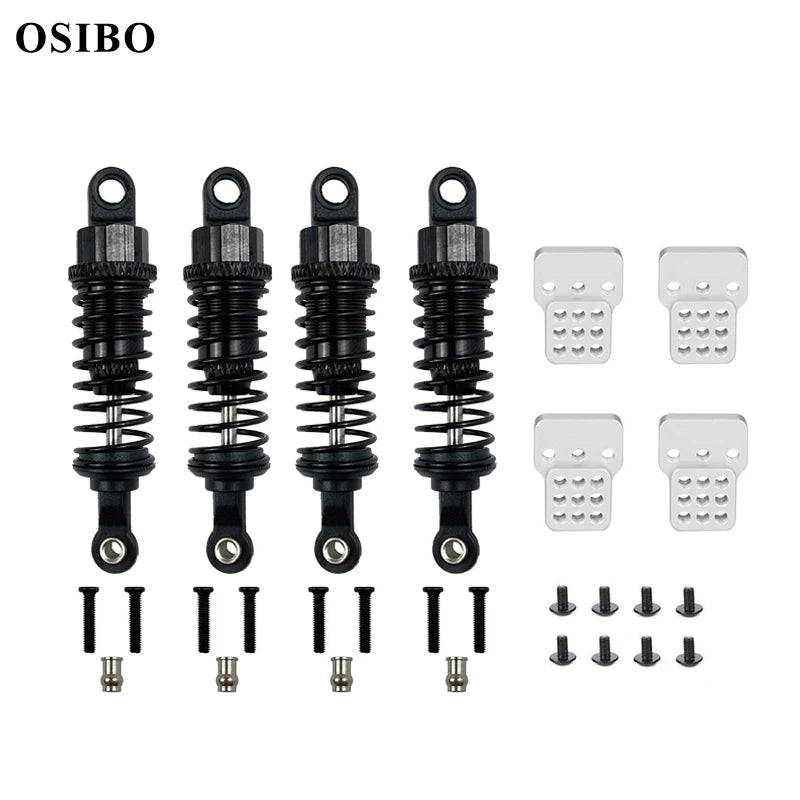 4Pcs Oil Filled Type Metal Shock Absorber With Shock Tower