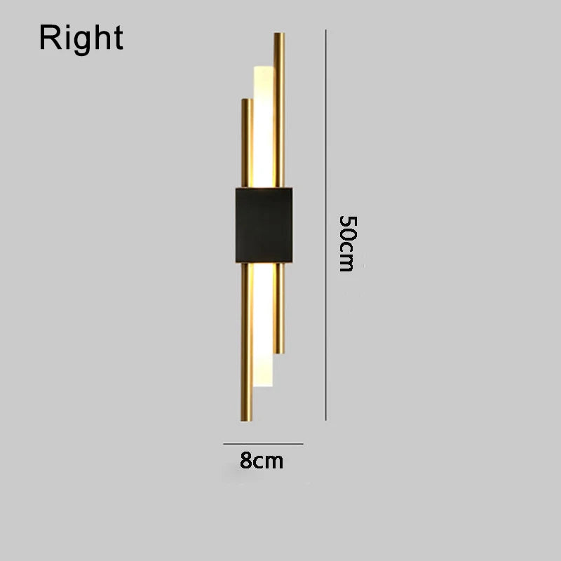 Nordic LED Wall Lamps Minimalist Room Background Indoor Lighting Home Decor