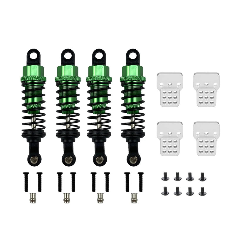 4Pcs Oil Filled Type Metal Shock Absorber With Shock Tower