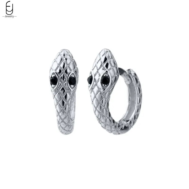 925 Sterling Silver Needle Vintage Earrings Women Jewelry