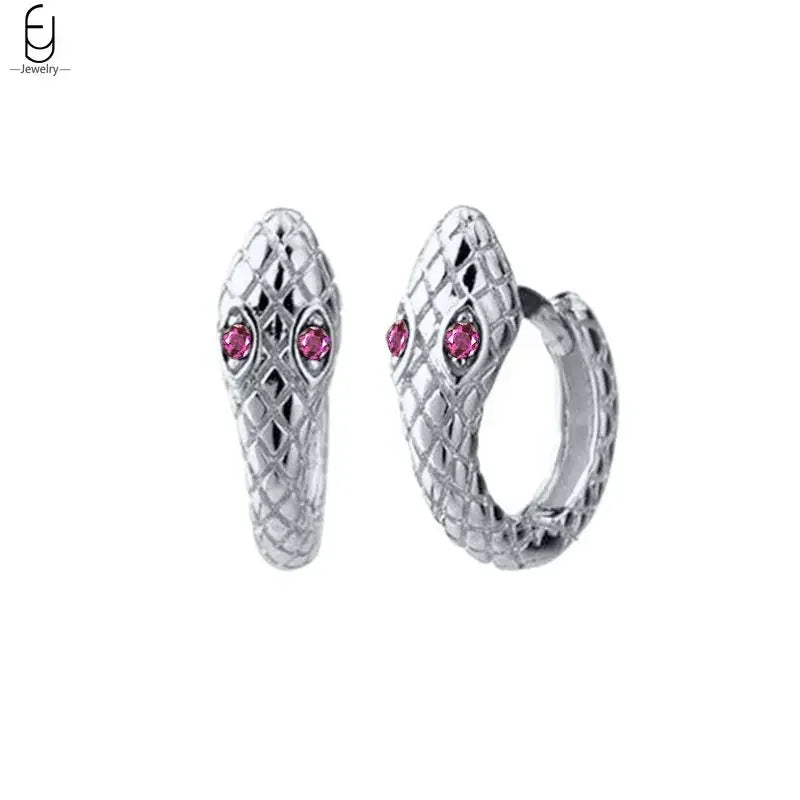 925 Sterling Silver Needle Vintage Earrings Women Jewelry