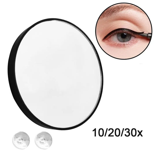 Round Make Up Mirror with Suction Cups 10/20/30X Magnifying Mirror Applying Make-up Beauty Treatments Remove Acne Pores Tool