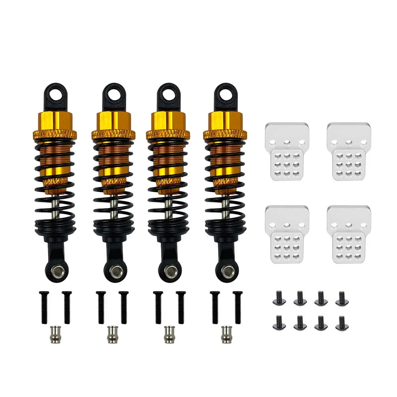 4Pcs Oil Filled Type Metal Shock Absorber With Shock Tower