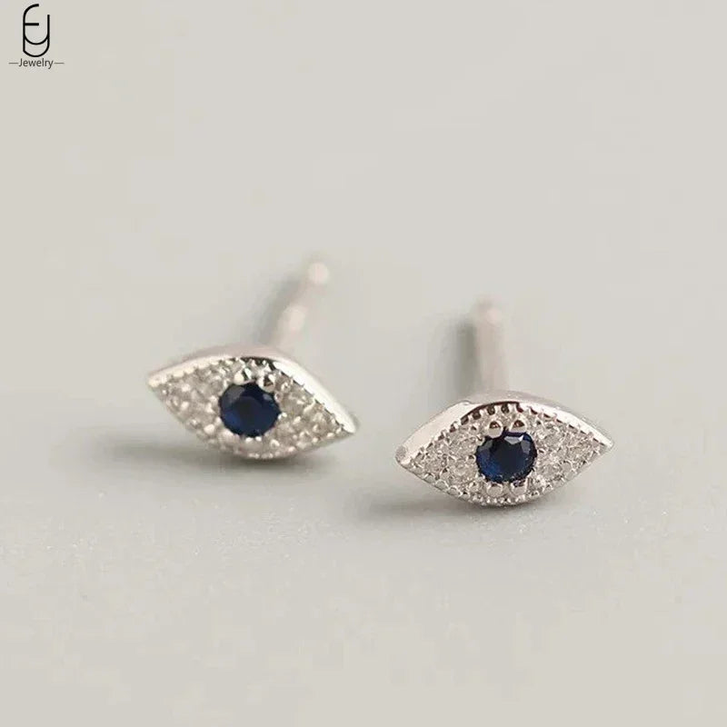 925 Sterling Silver Needle Vintage Earrings Women Jewelry