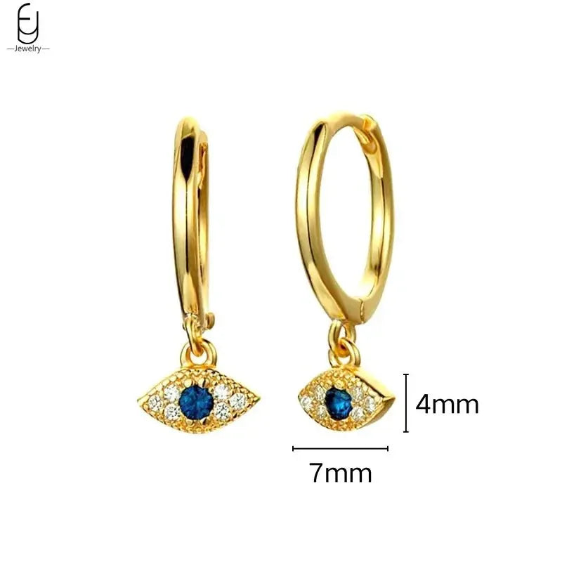 925 Sterling Silver Needle Vintage Earrings Women Jewelry