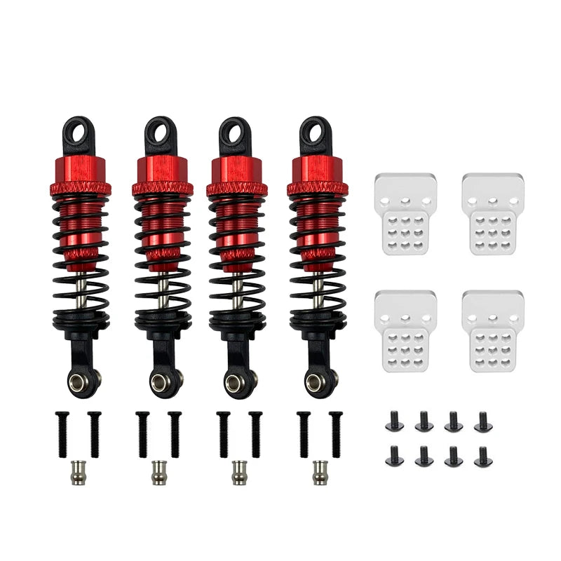 4Pcs Oil Filled Type Metal Shock Absorber With Shock Tower