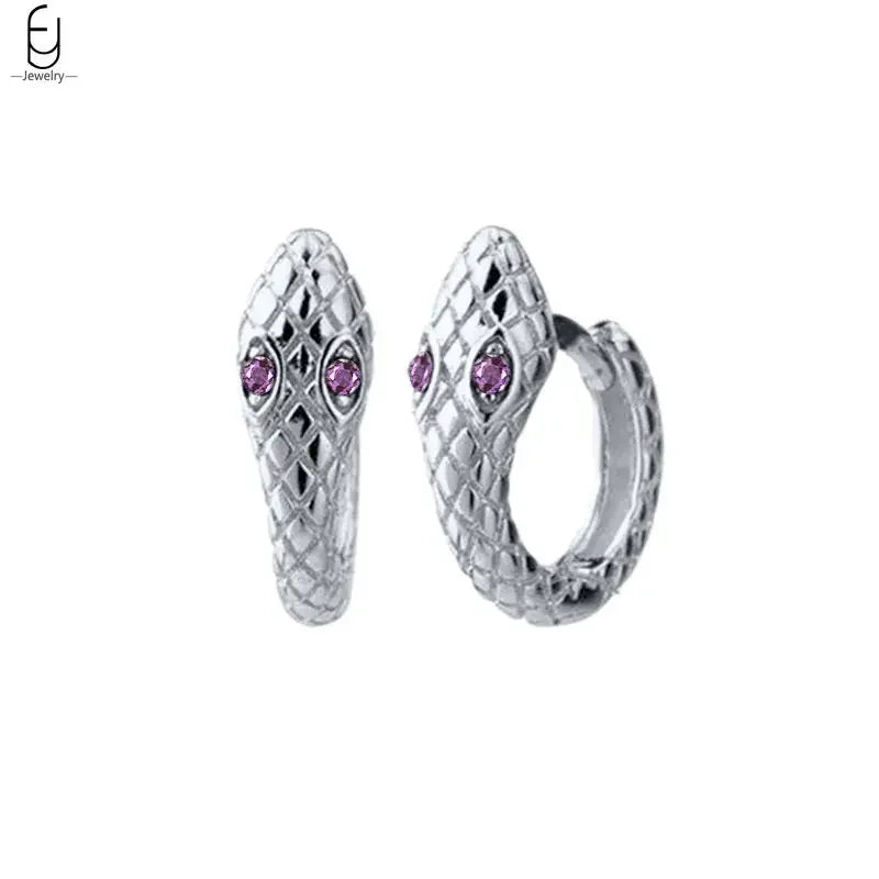 925 Sterling Silver Needle Vintage Earrings Women Jewelry