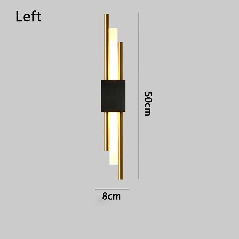 Nordic LED Wall Lamps Minimalist Room Background Indoor Lighting Home Decor