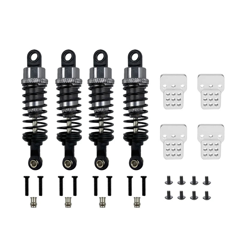 4Pcs Oil Filled Type Metal Shock Absorber With Shock Tower