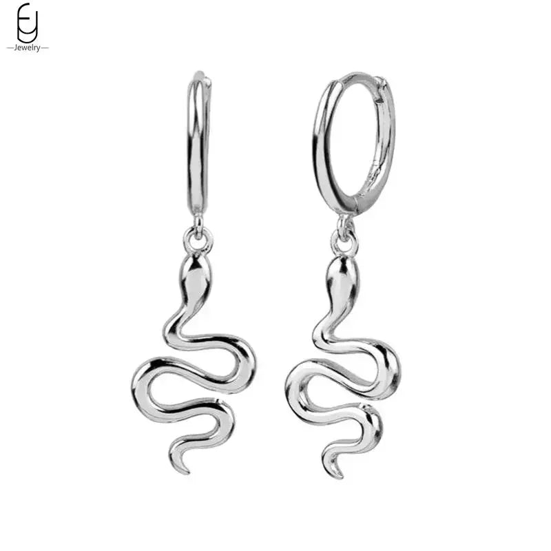 925 Sterling Silver Needle Vintage Earrings Women Jewelry