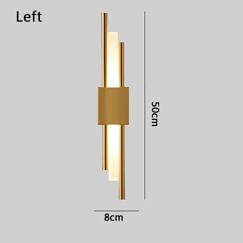 Nordic LED Wall Lamps Minimalist Room Background Indoor Lighting Home Decor